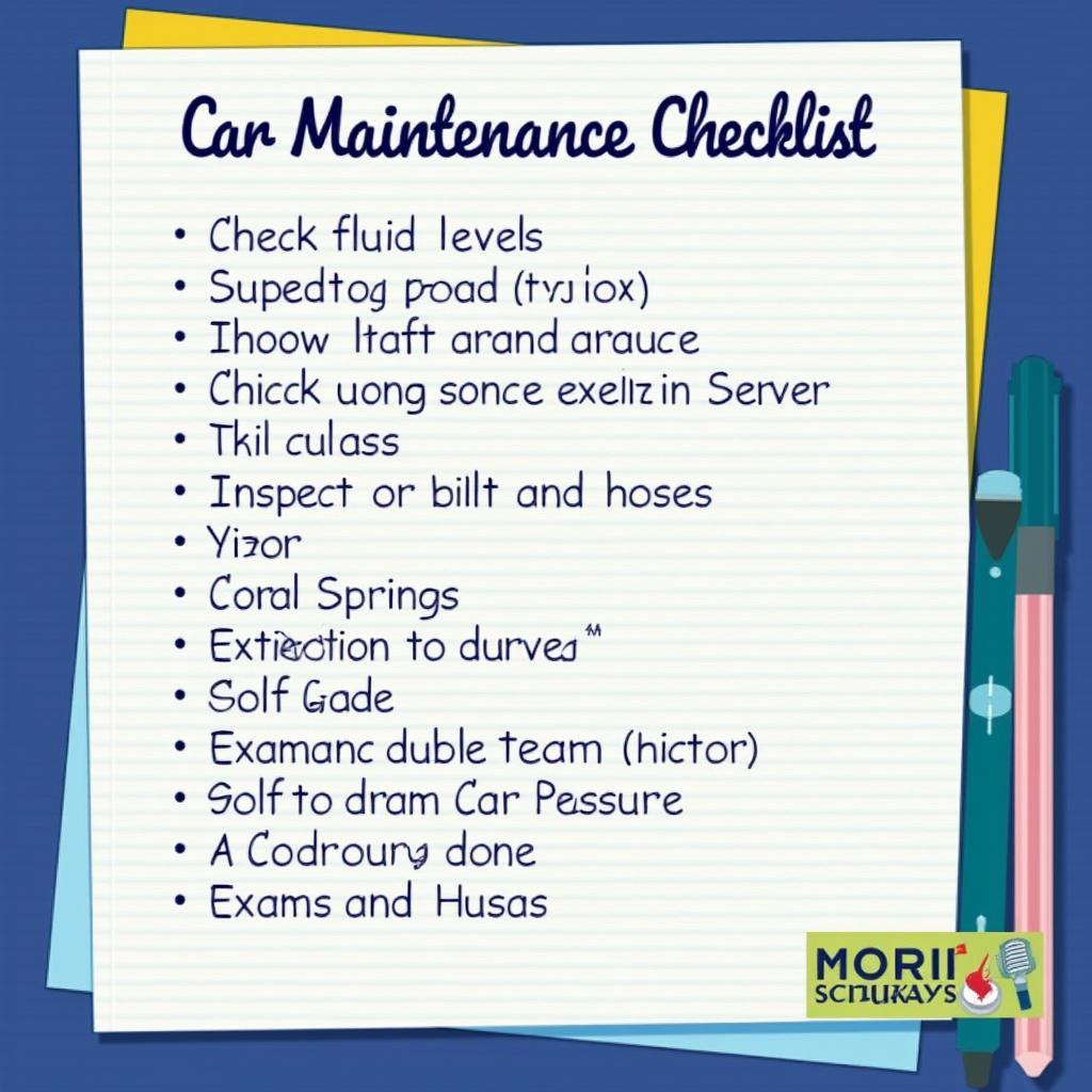 Car Maintenance Checklist