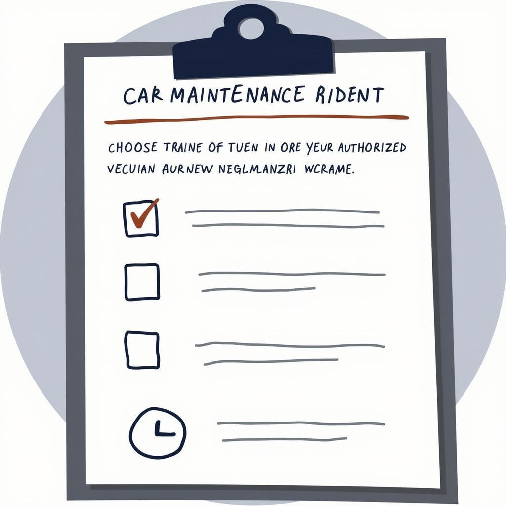 Car Maintenance Checklist