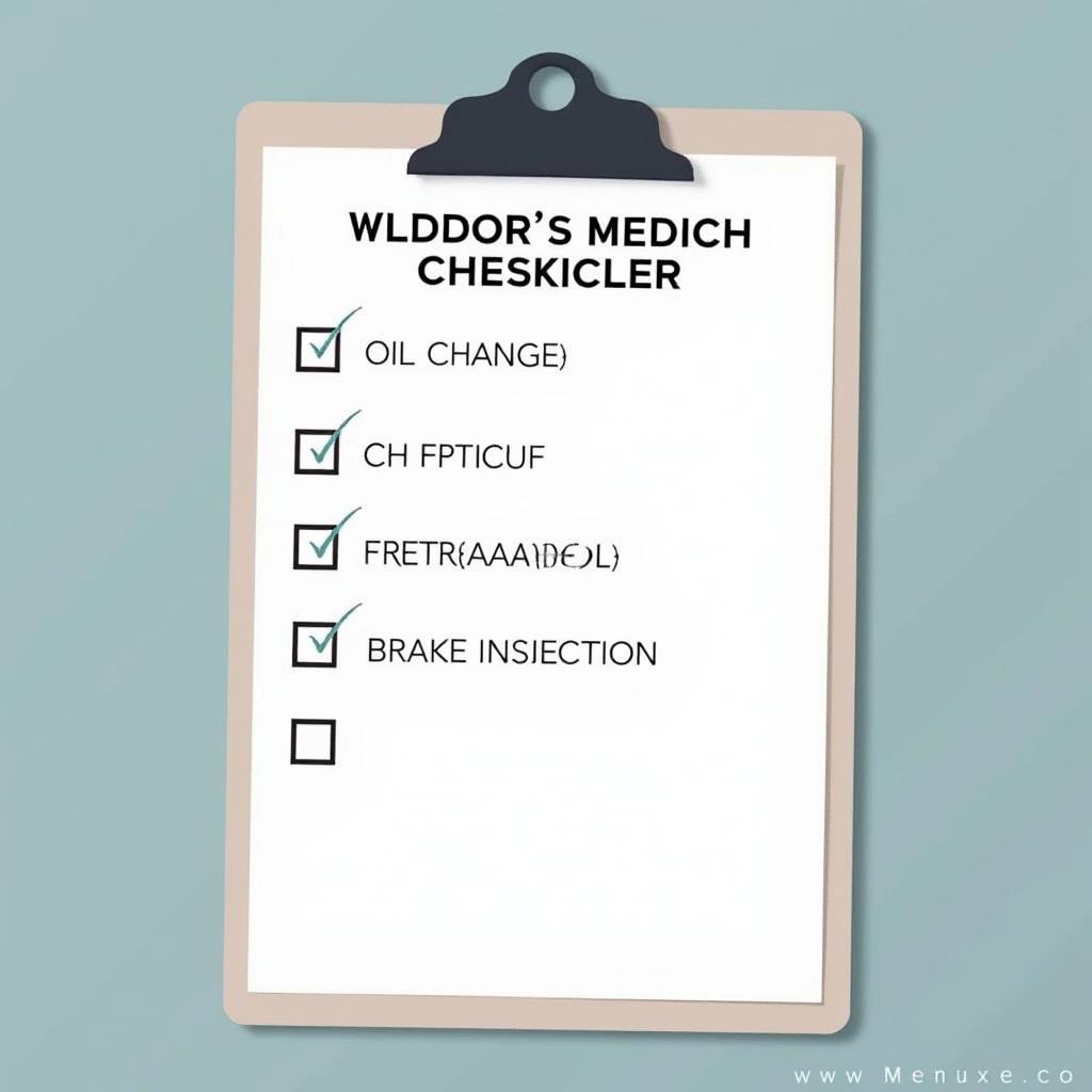 Car Maintenance Checklist