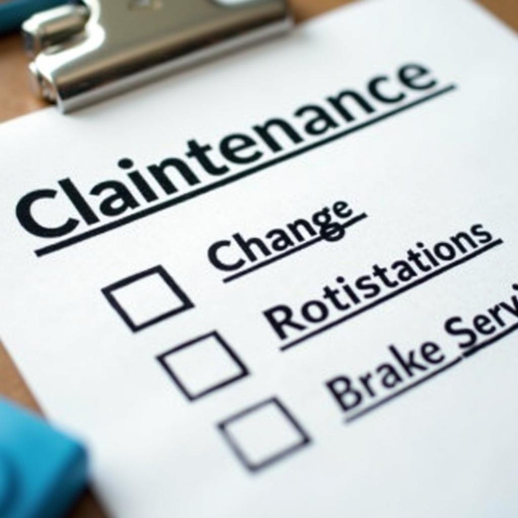 Car Maintenance Checklist