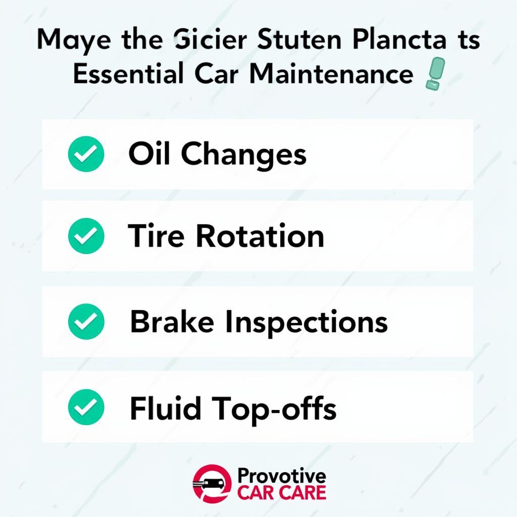 Preventive Maintenance Checklist