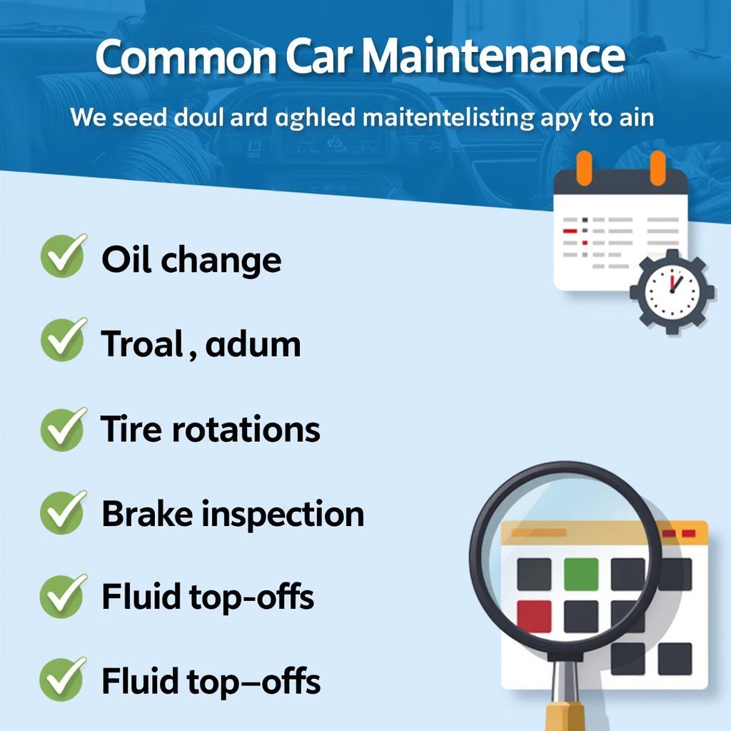 Car Maintenance Checklist