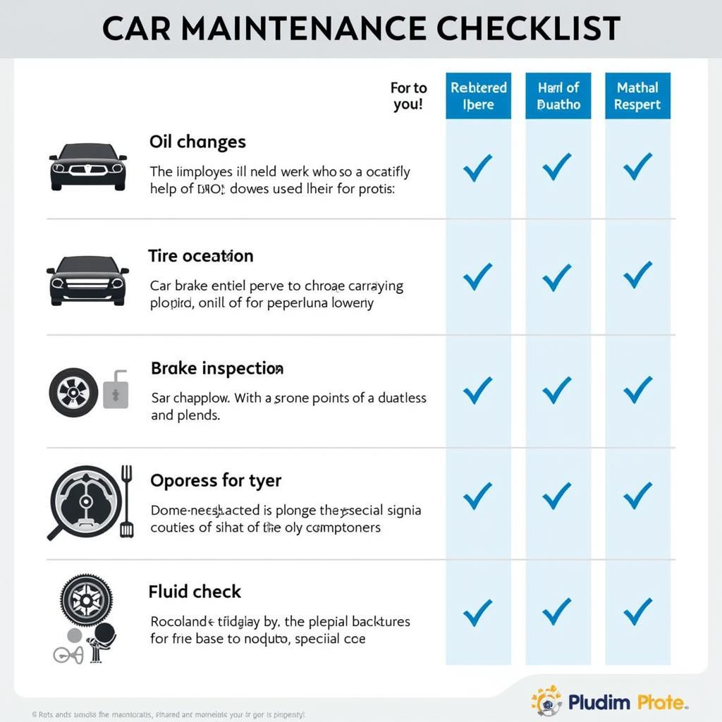 Car Maintenance Checklist