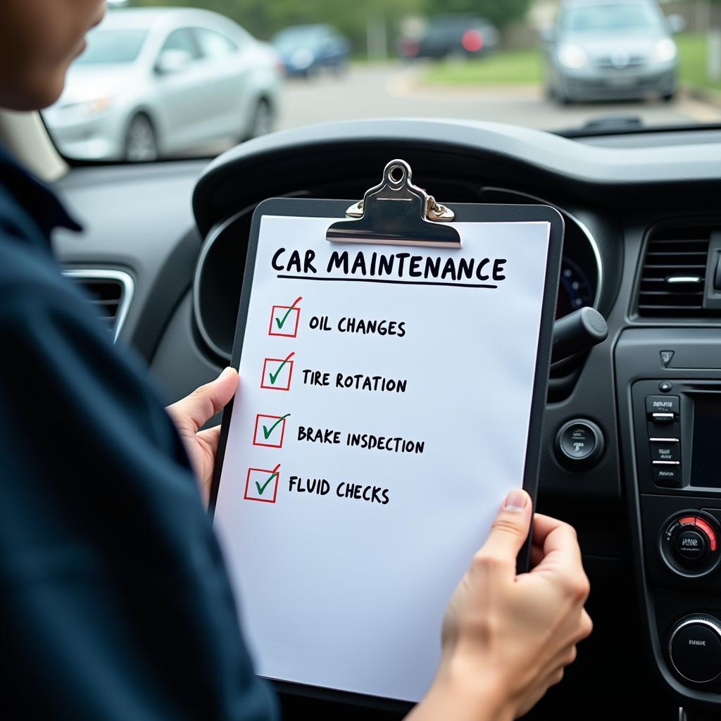 Car Maintenance Checklist Airdrie