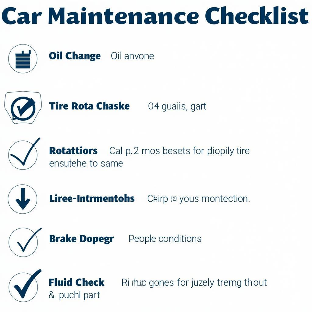 Car Maintenance Checklist for Alpharetta GA 30004