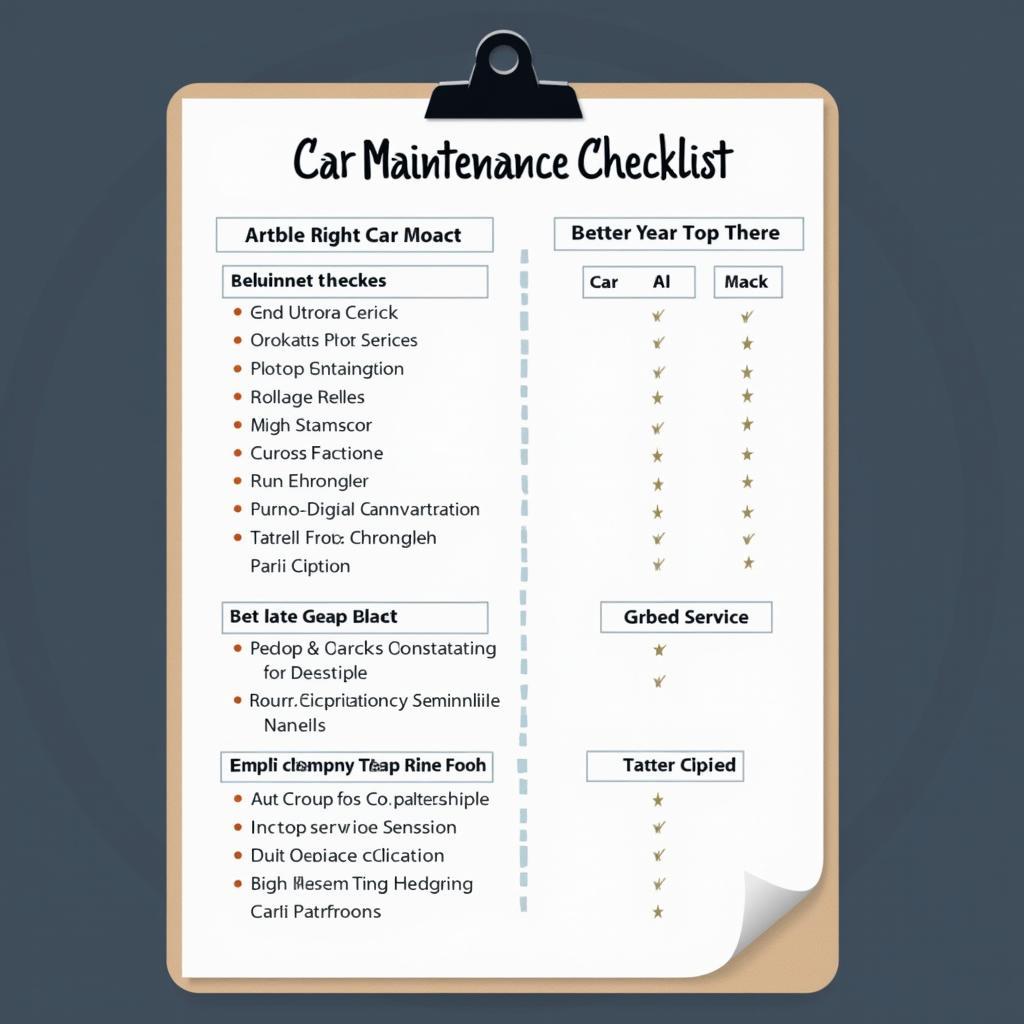 Car Maintenance Checklist for Boone