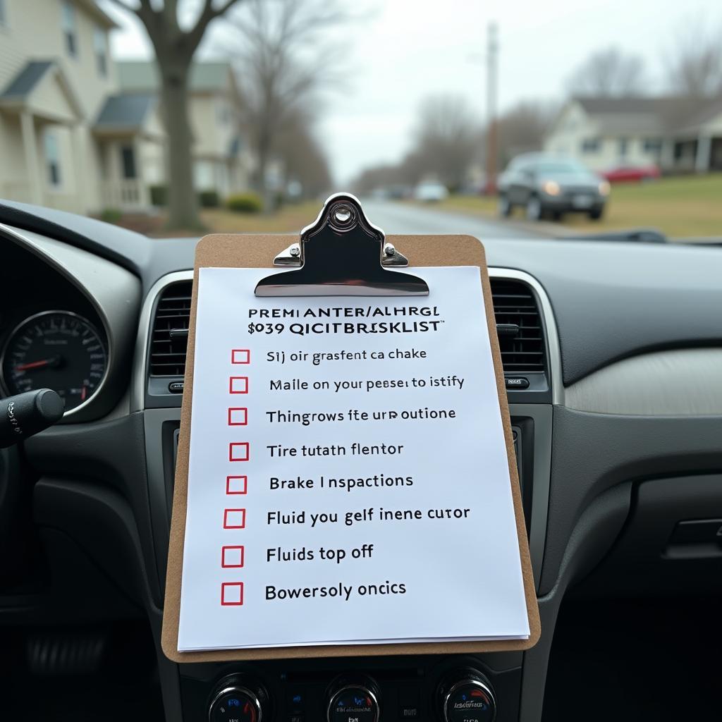 Car Maintenance Checklist in Bristol, RI