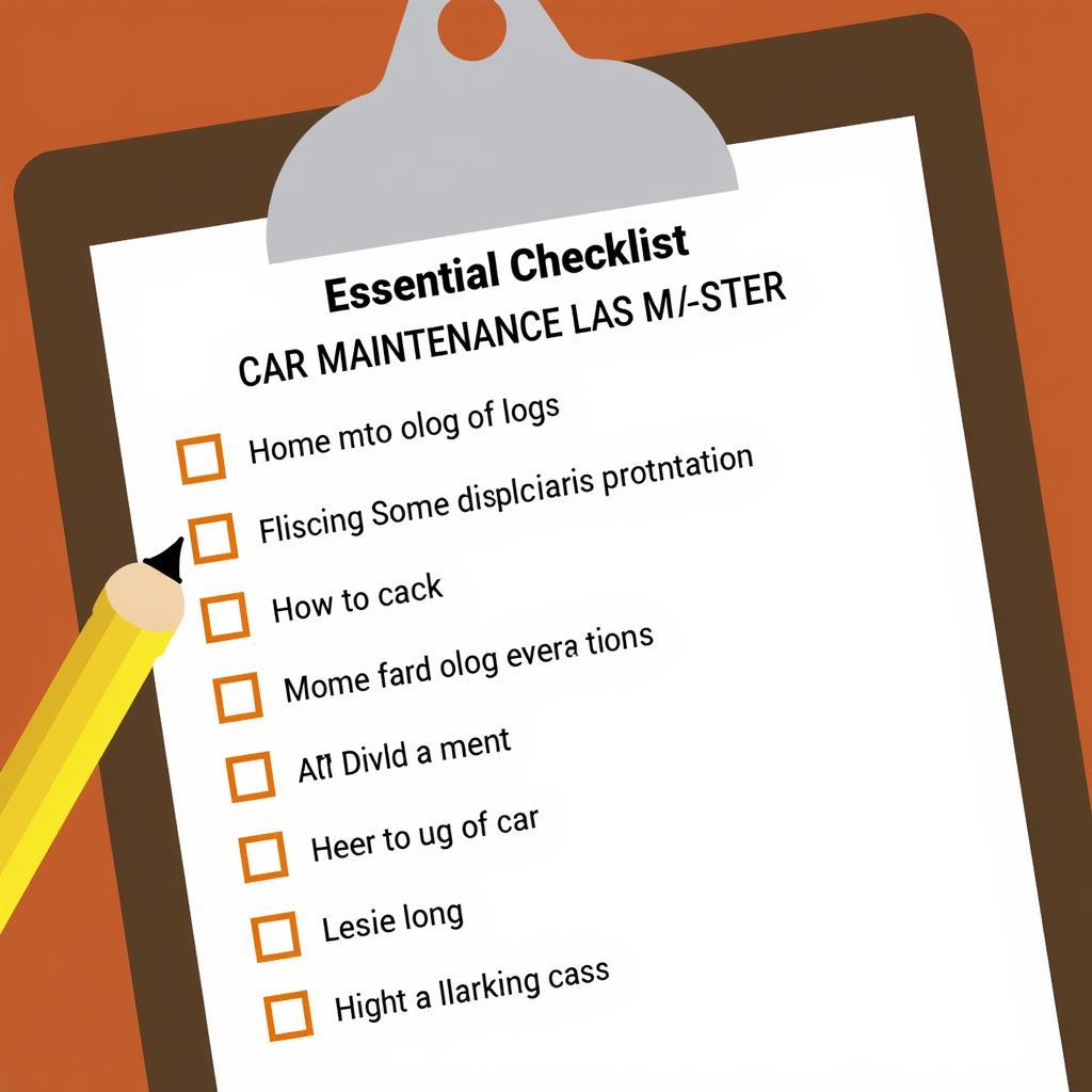 Car Maintenance Checklist Greenville SC