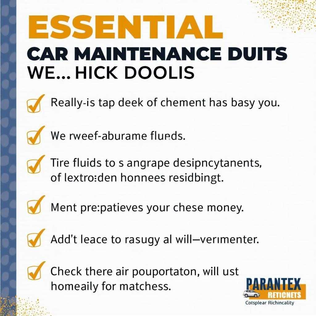 Car maintenance checklist for Madison, SD drivers