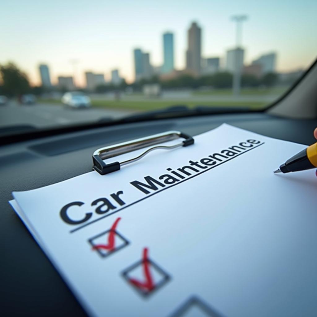 Car Maintenance Checklist San Antonio