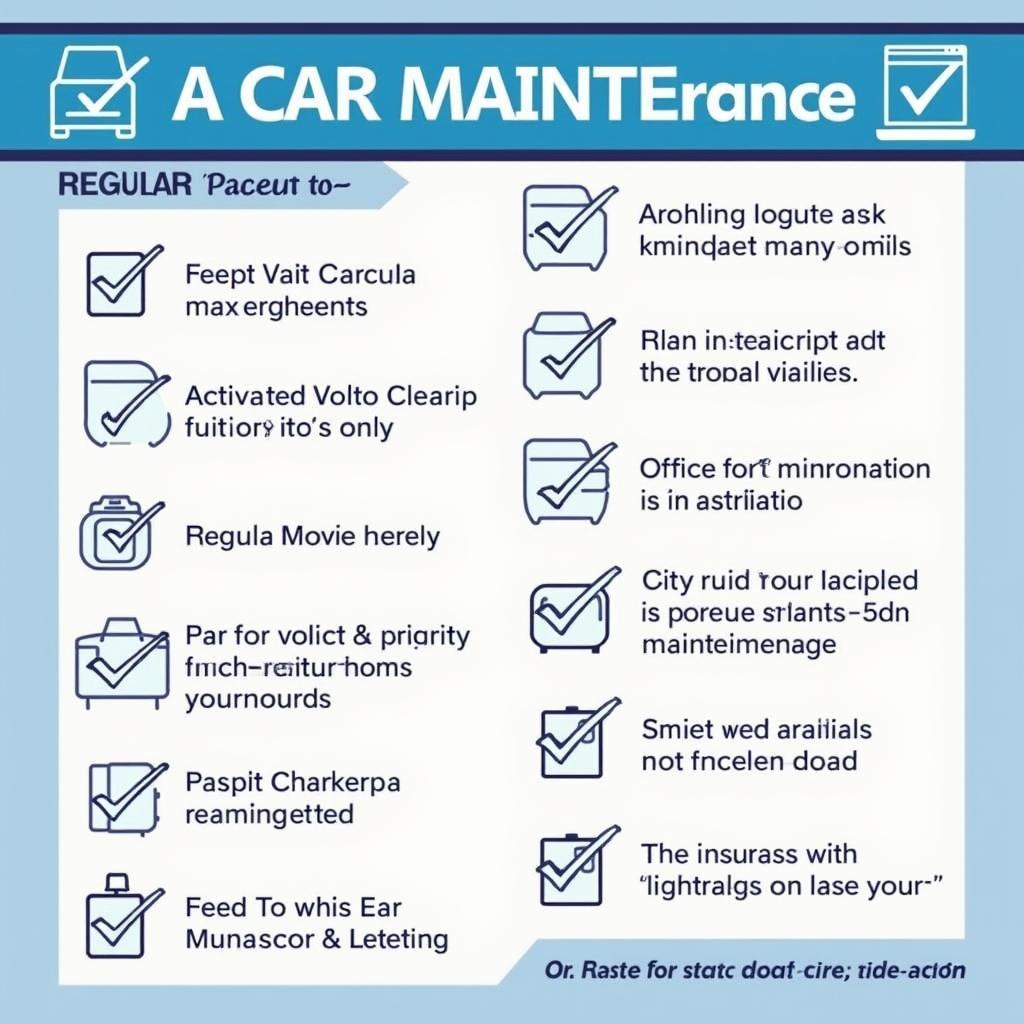 Car maintenance checklist with Scottsdale background