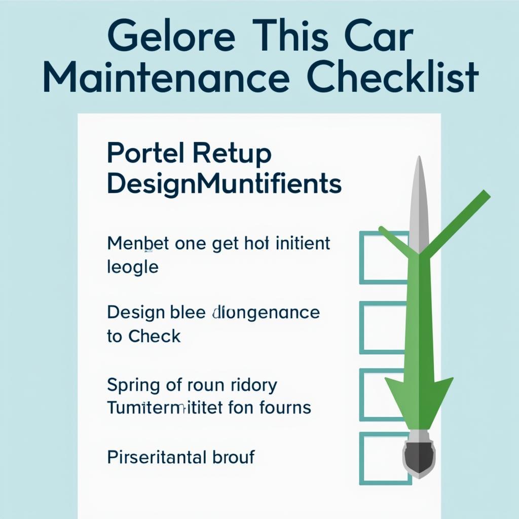 Car Maintenance Checklist