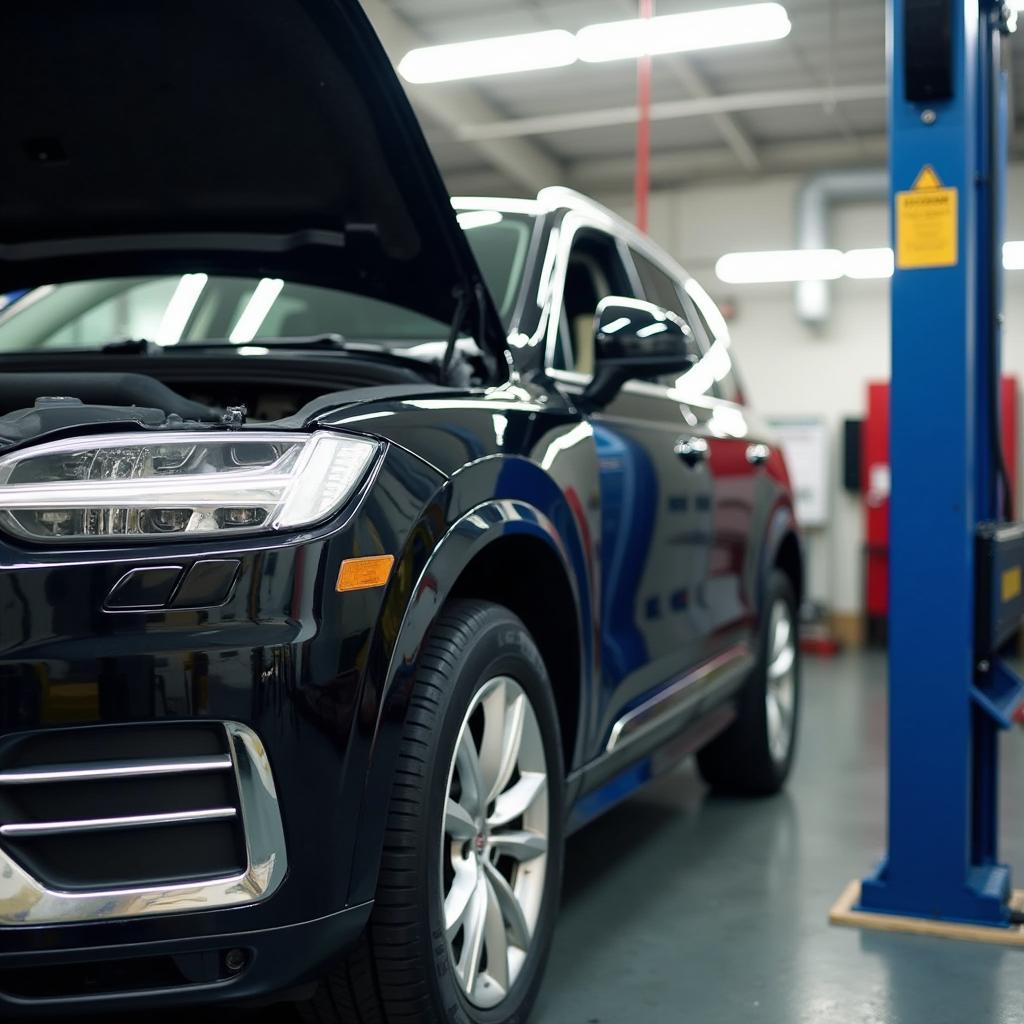 Car undergoing maintenance in Jacksonville, FL