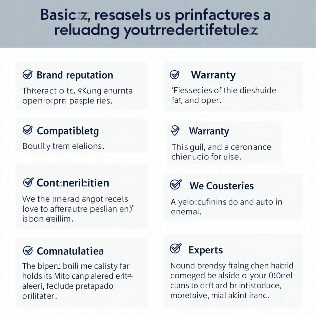 Car Part Quality Checklist