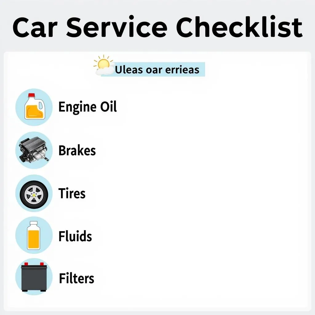 Car Service Checklist