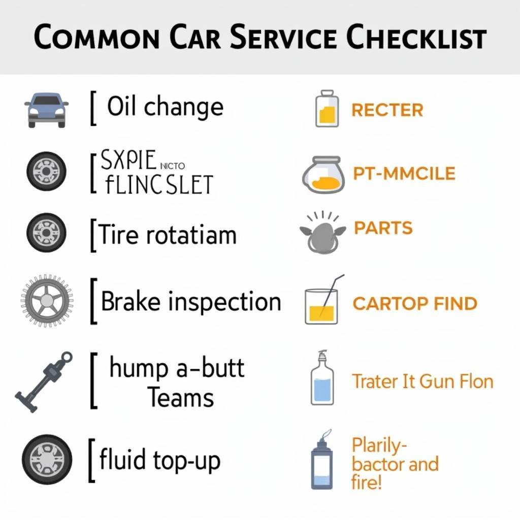 Car Service Checklist