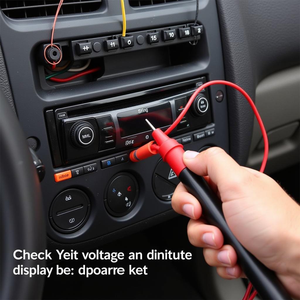 Checking Car Stereo Display Connections