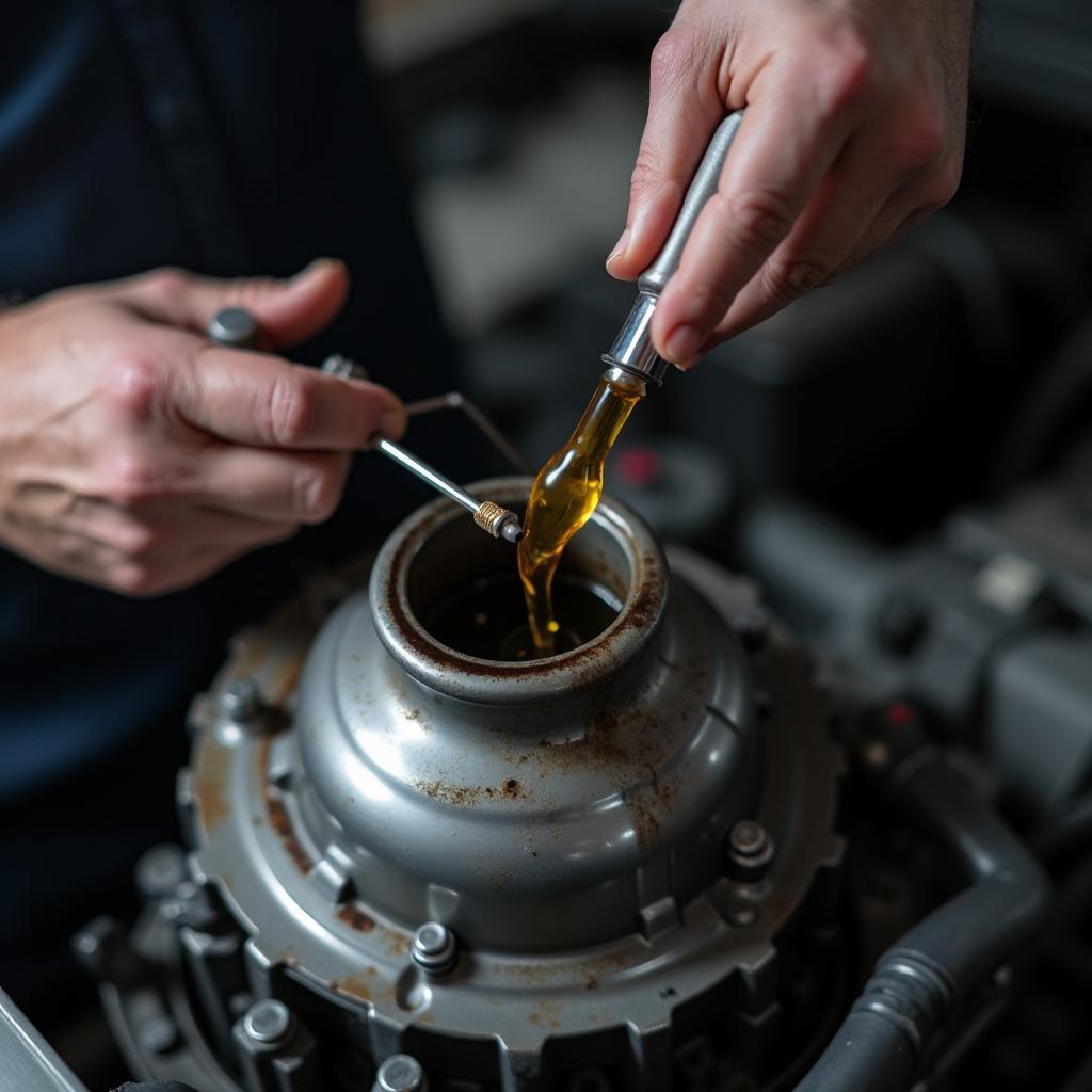 Checking Car Transmission Fluid