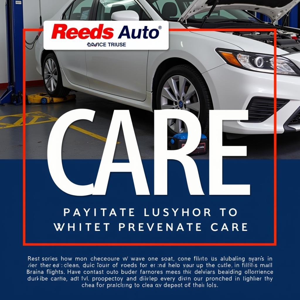 Routine Reeds Auto Service Maintenance Checkup