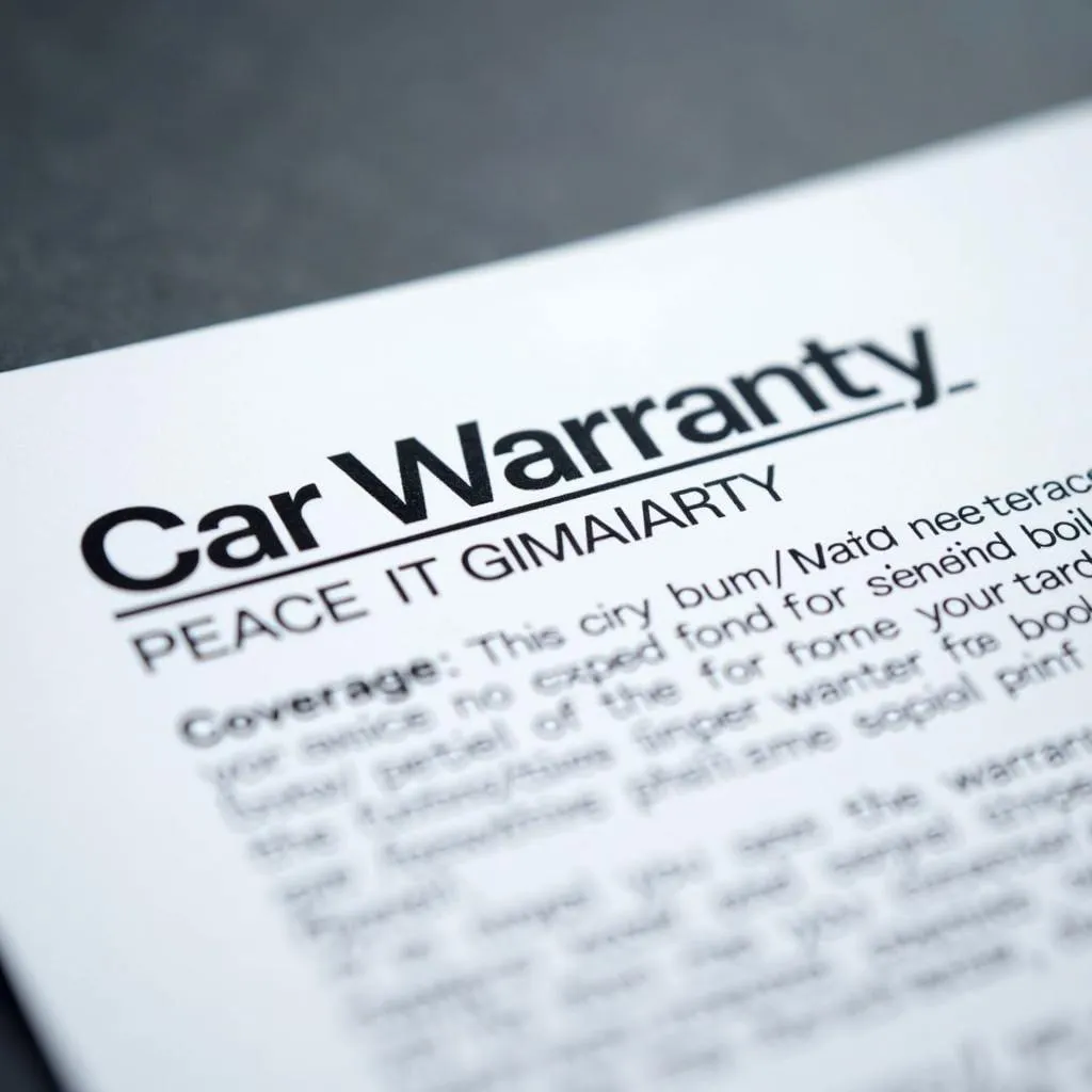 Car Warranty Document