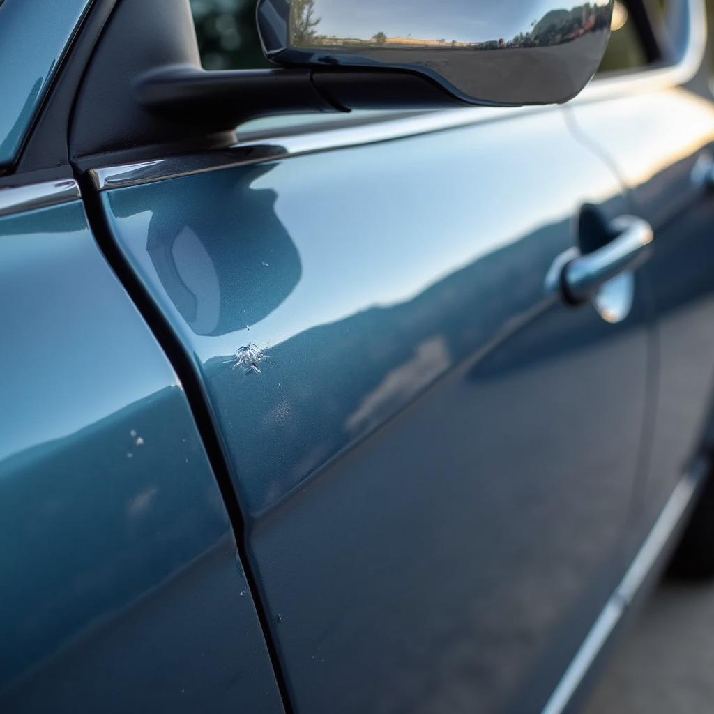 Car With Flawless Paint After Dent Removal