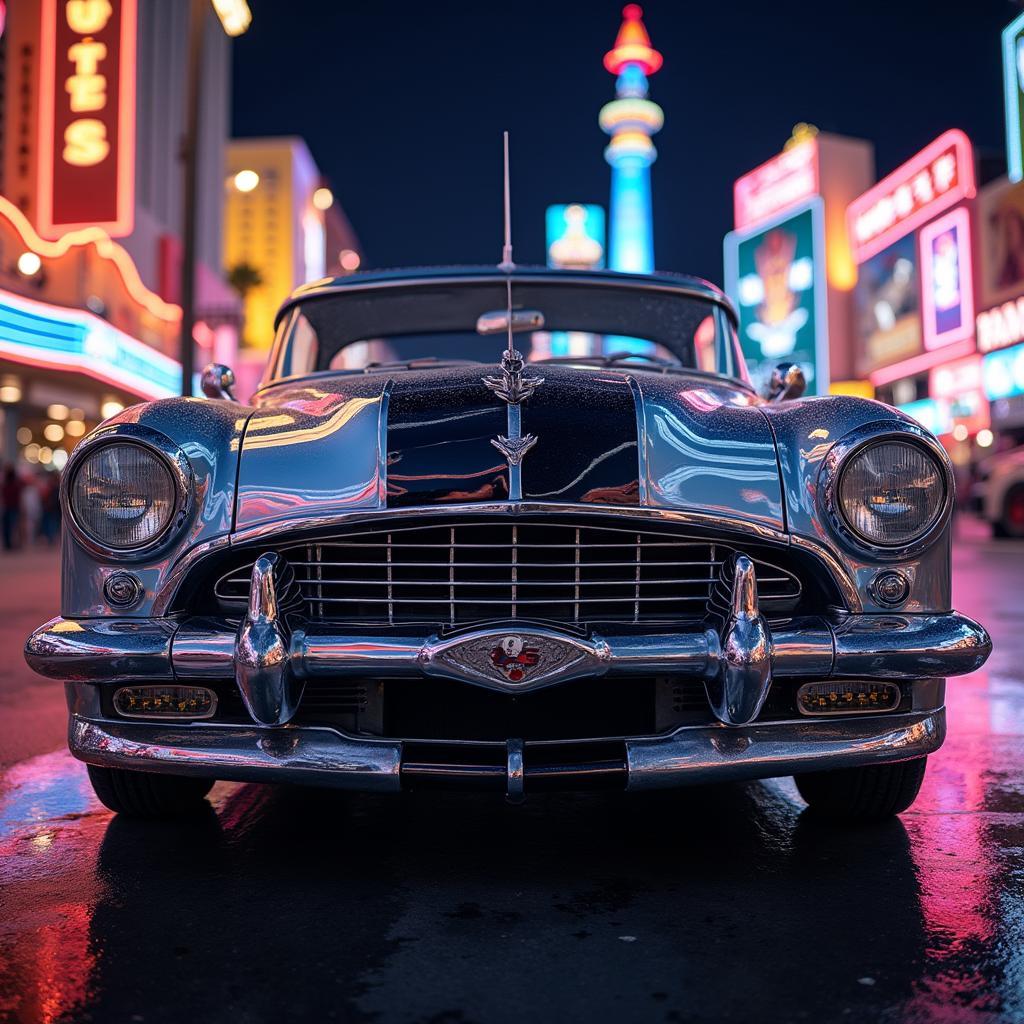 A car with shiny, protected paint in Las Vegas