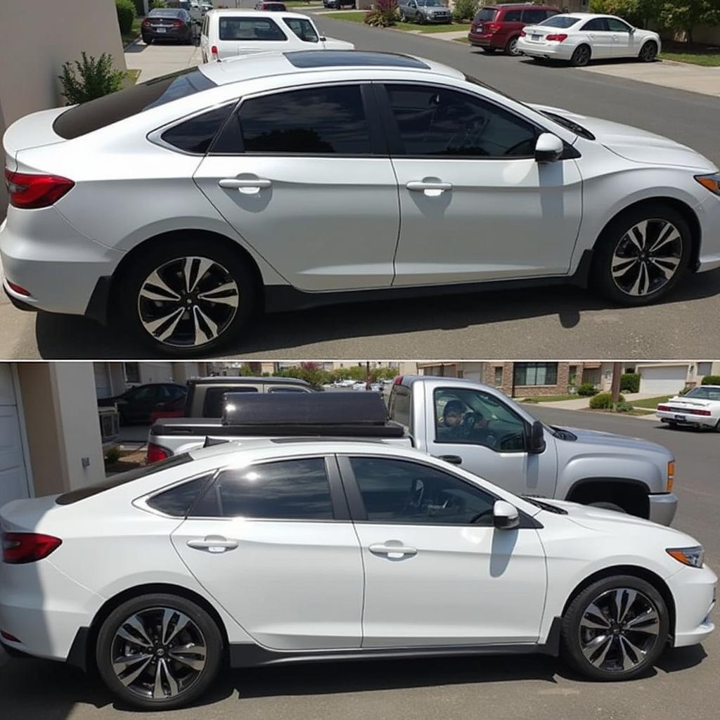 Car with Professionally Installed Window Tint