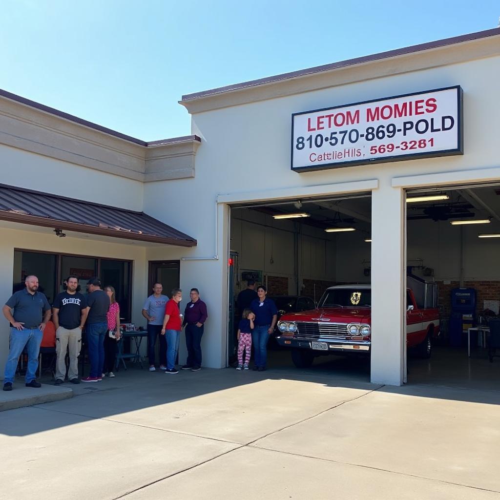 Castle Hills auto shop exterior