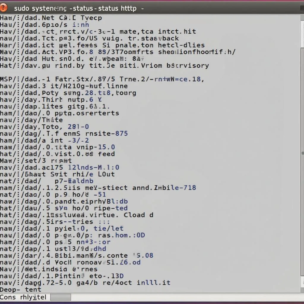 CentOS terminal showing HTTPd service status