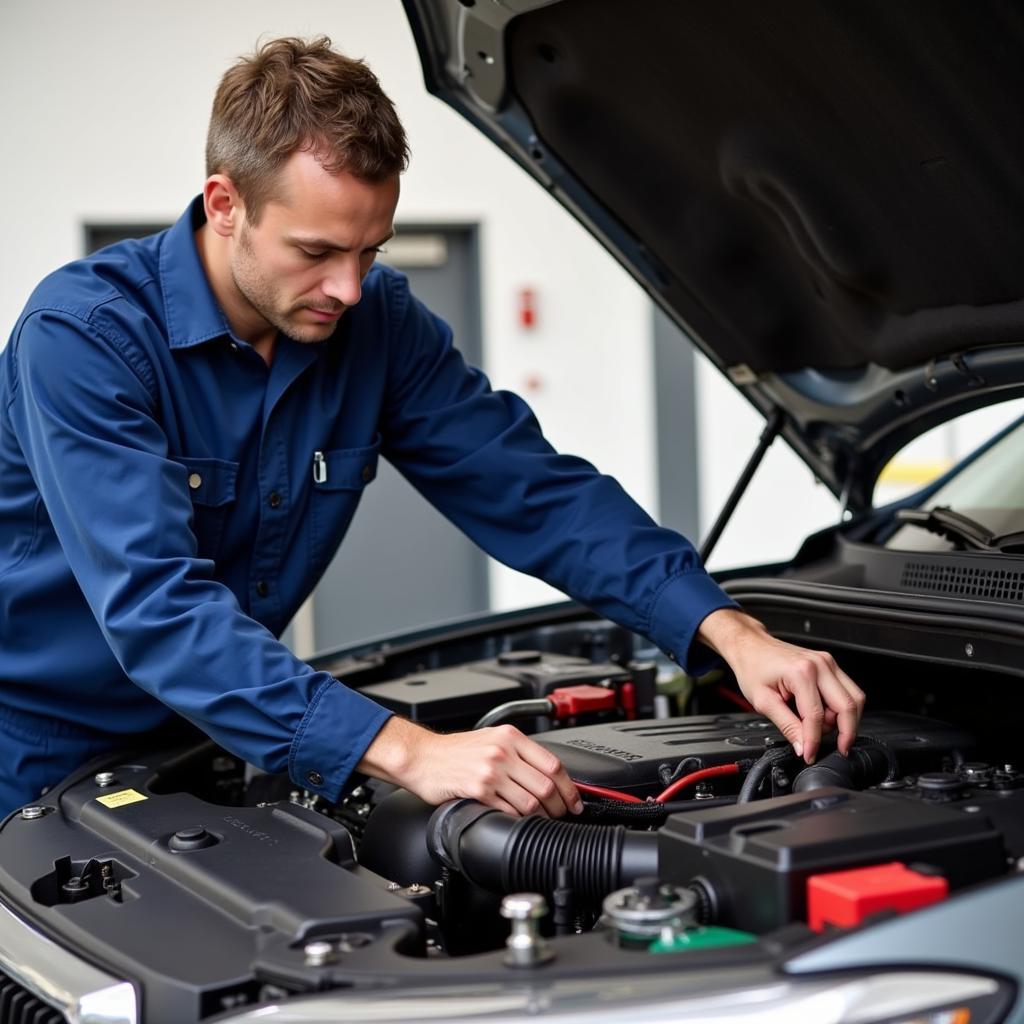 Certified Auto Technician at Work