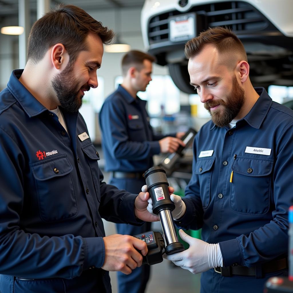 Certified Auto Technicians Working Diligently