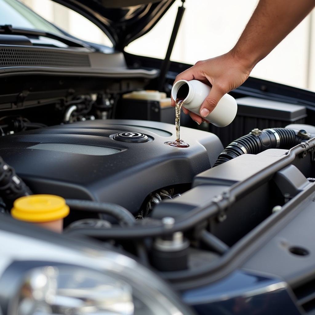 Checking Car Fluids Under the Hood