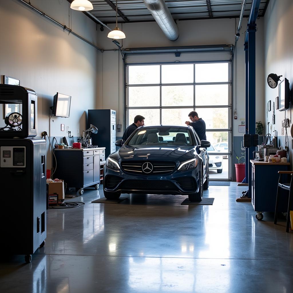 Chesapeake auto repair shop interior