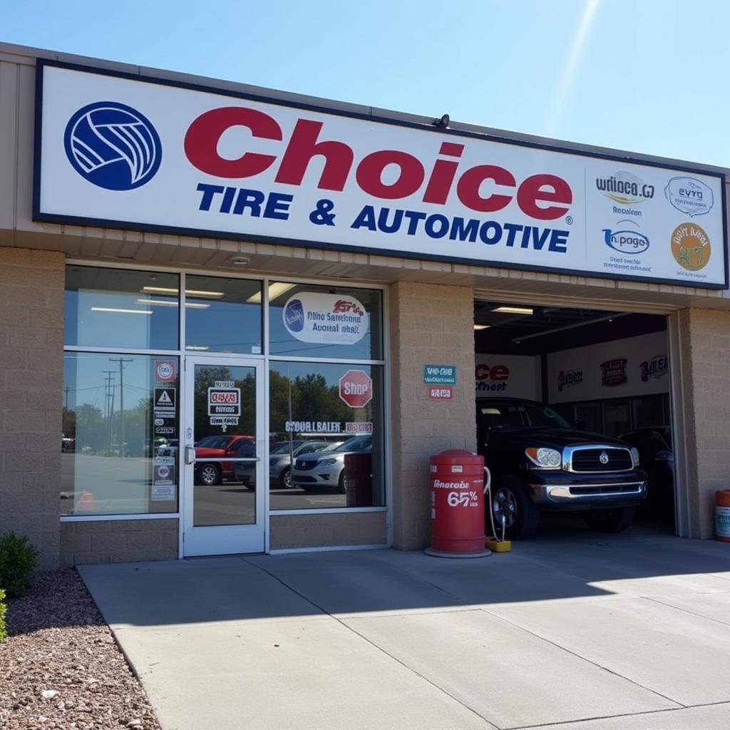 Choice Tire & Automotive Shop Front