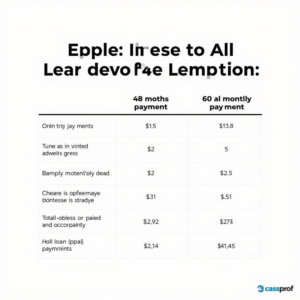 Different Auto Loan Term Options