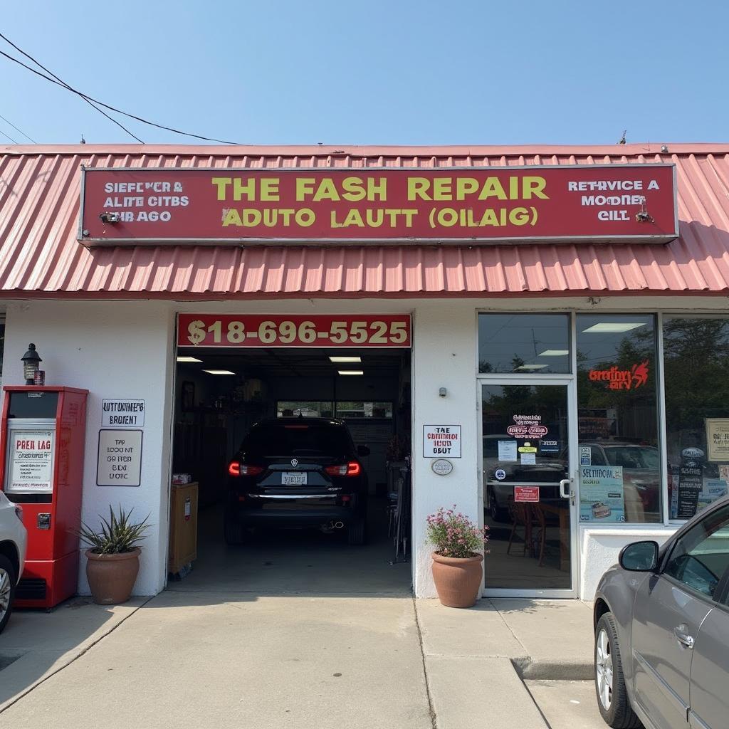 Chris' Auto Repair Service Shop Front