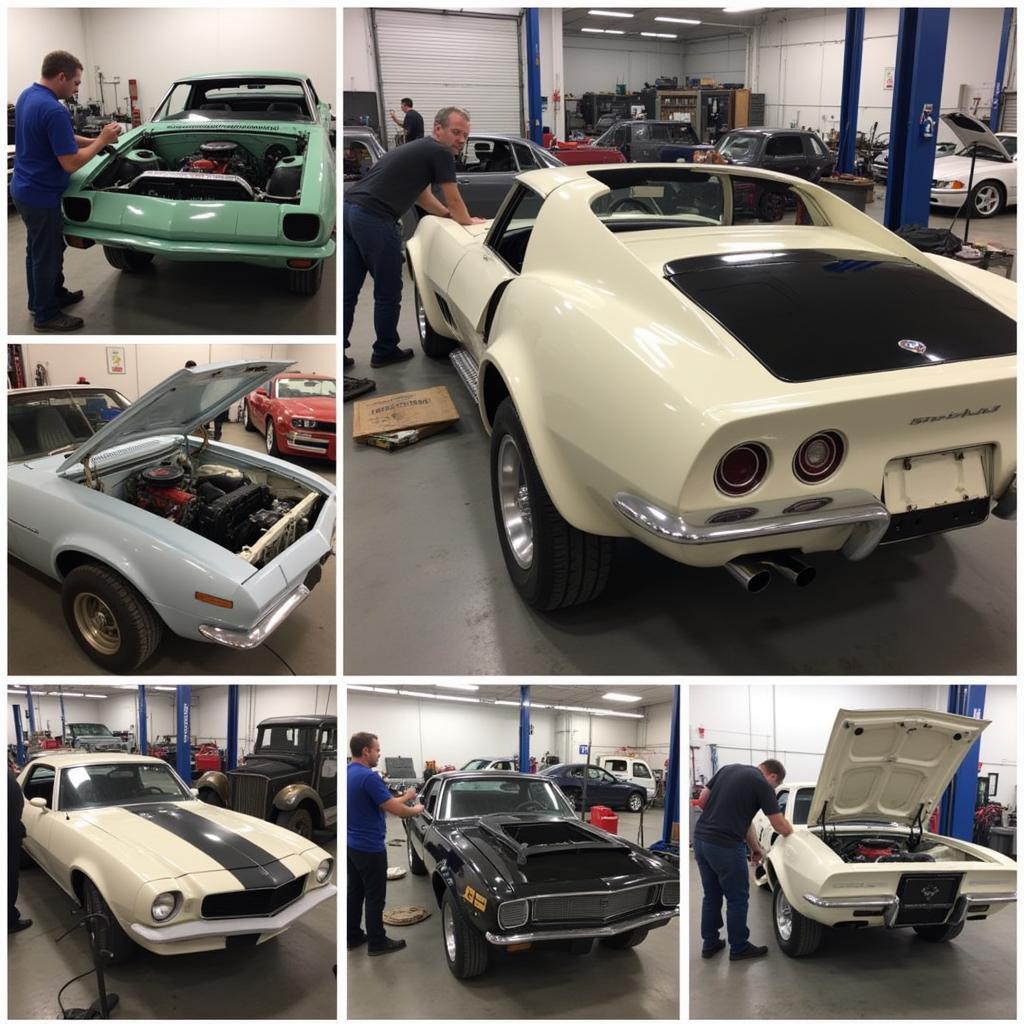 Classic car restoration process in Lauderdale-by-the-sea