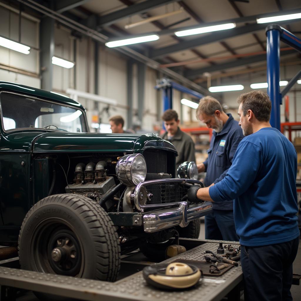 Classic Car Restoration Workshop