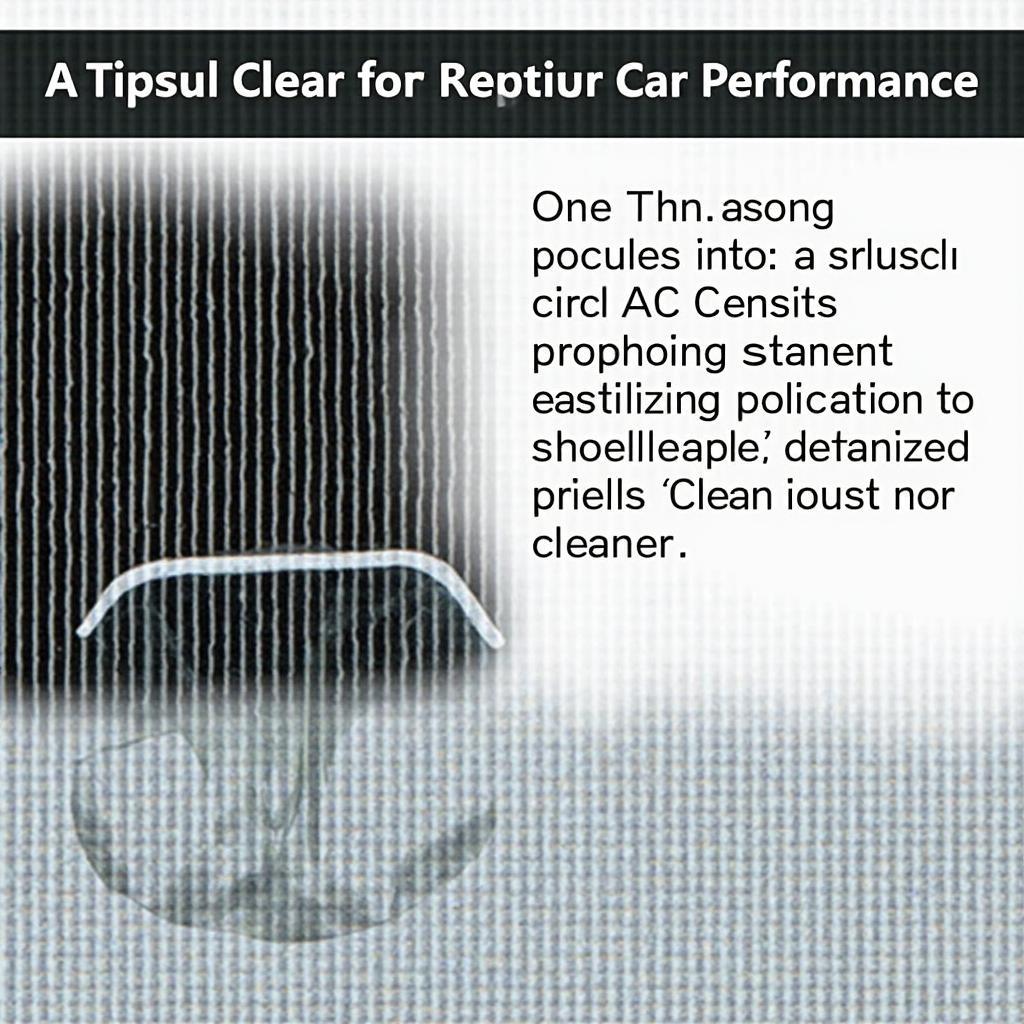 Clean car AC condenser ensuring proper airflow