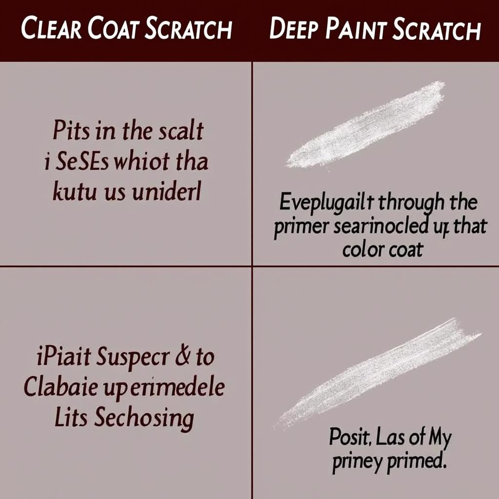 Clear Coat vs. Deep Paint Scratch on a Car