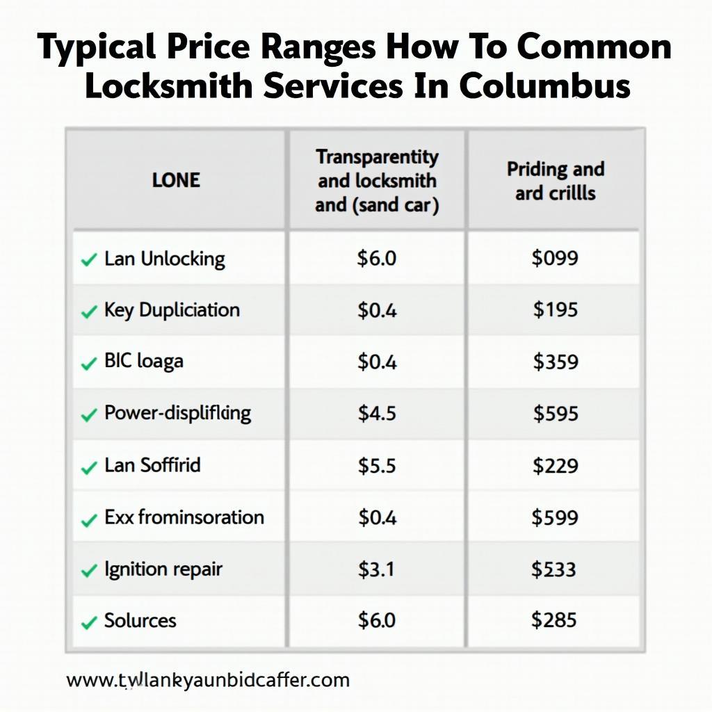 Understanding Auto Locksmith Costs in Columbus