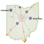 Columbus Ohio traffic map