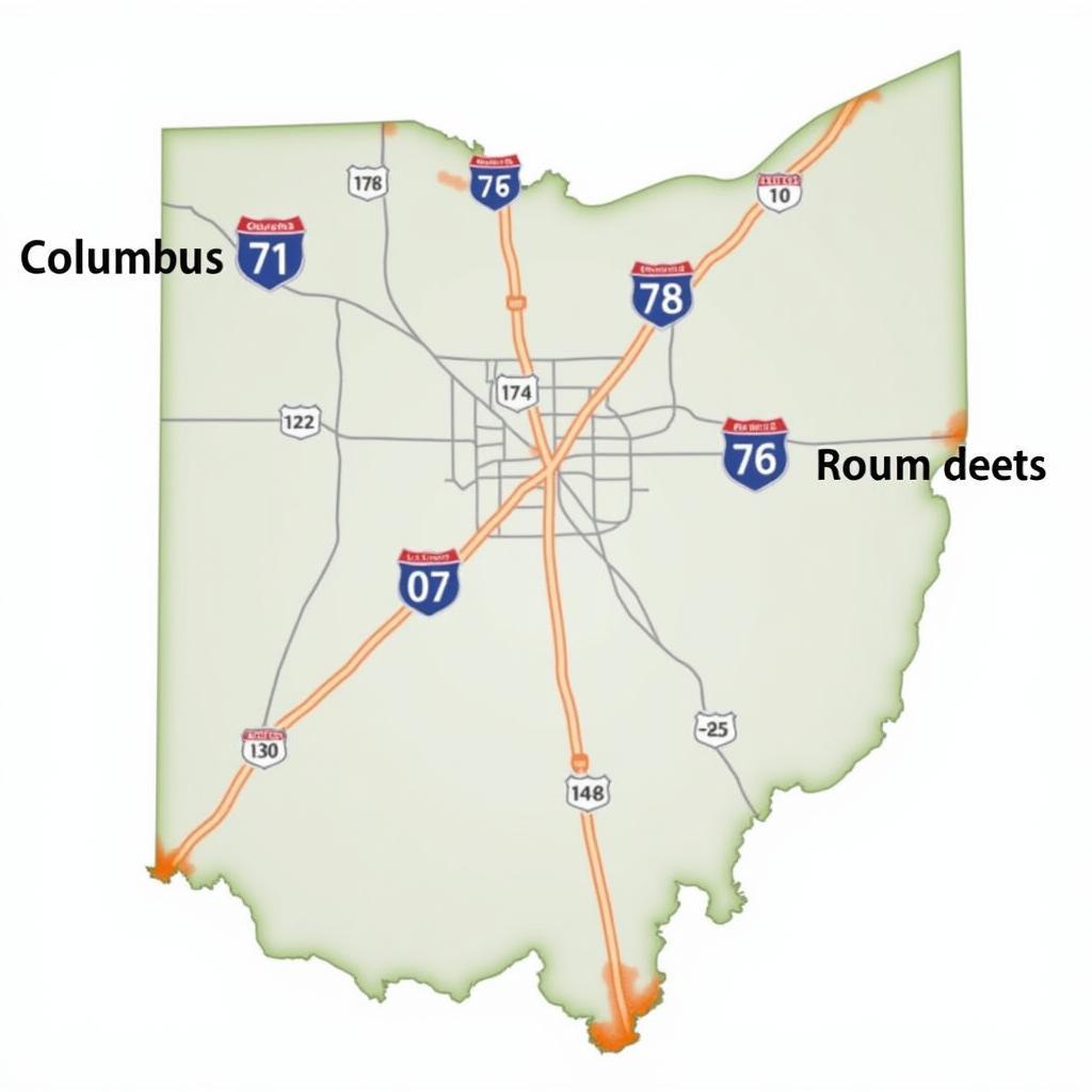 Columbus Ohio traffic map