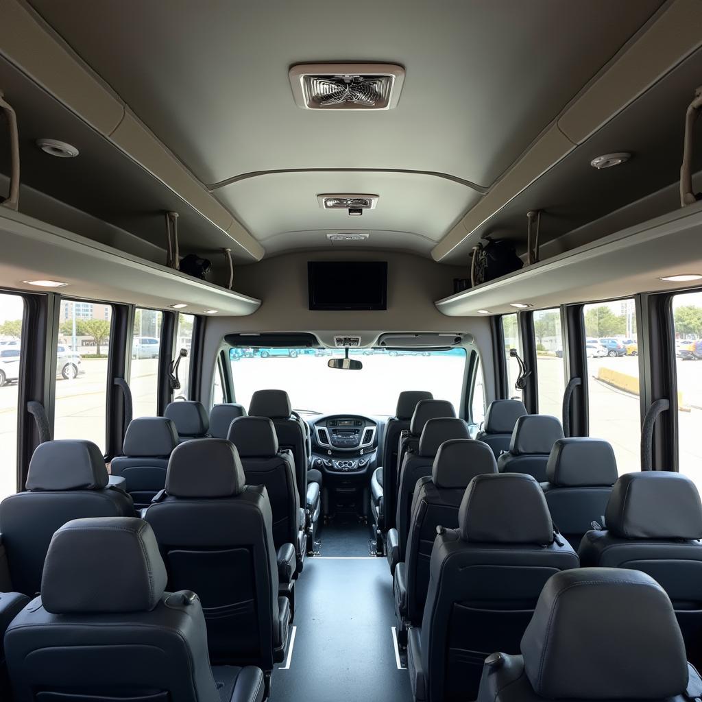 Spacious Auto Mall Shuttle Interior