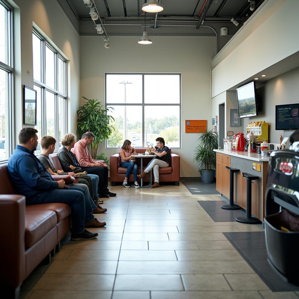 Comfortable Auto Service Waiting Area