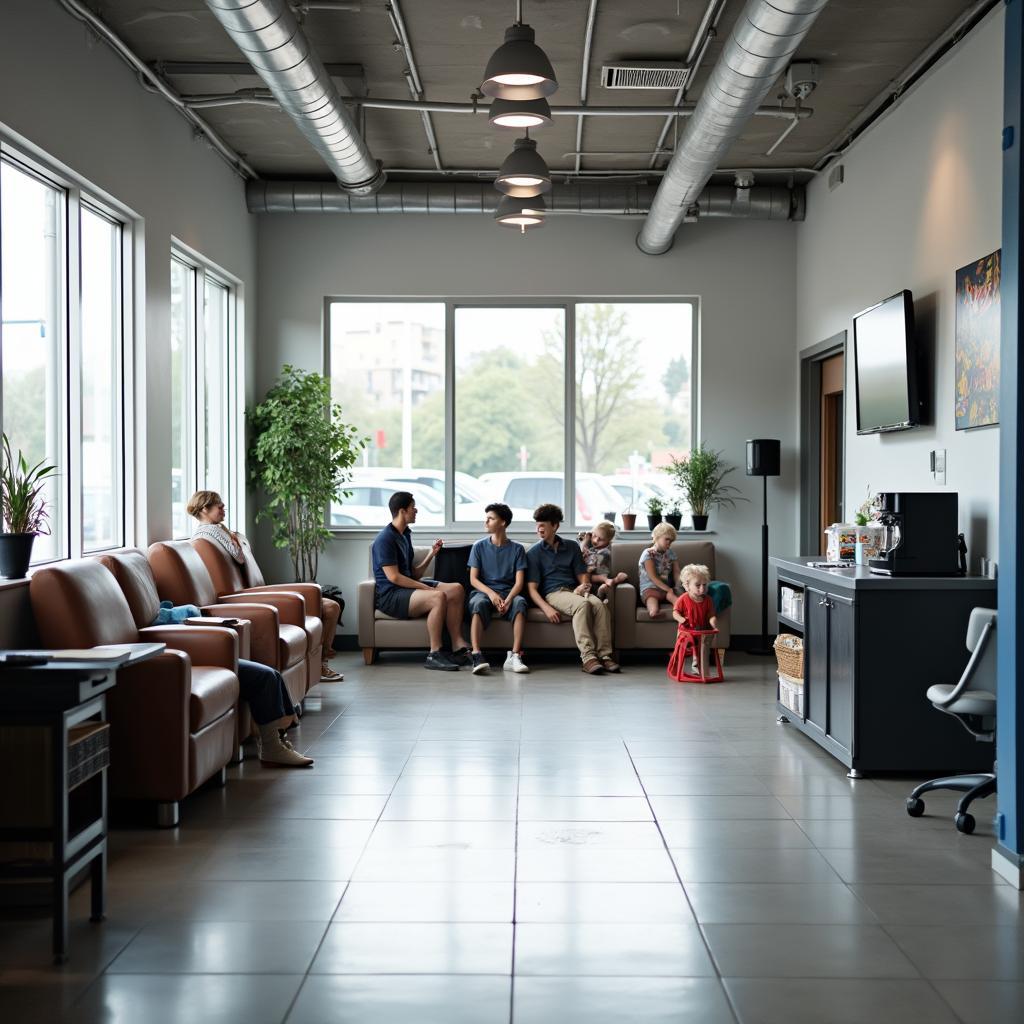 Inviting Auto Shop Waiting Area