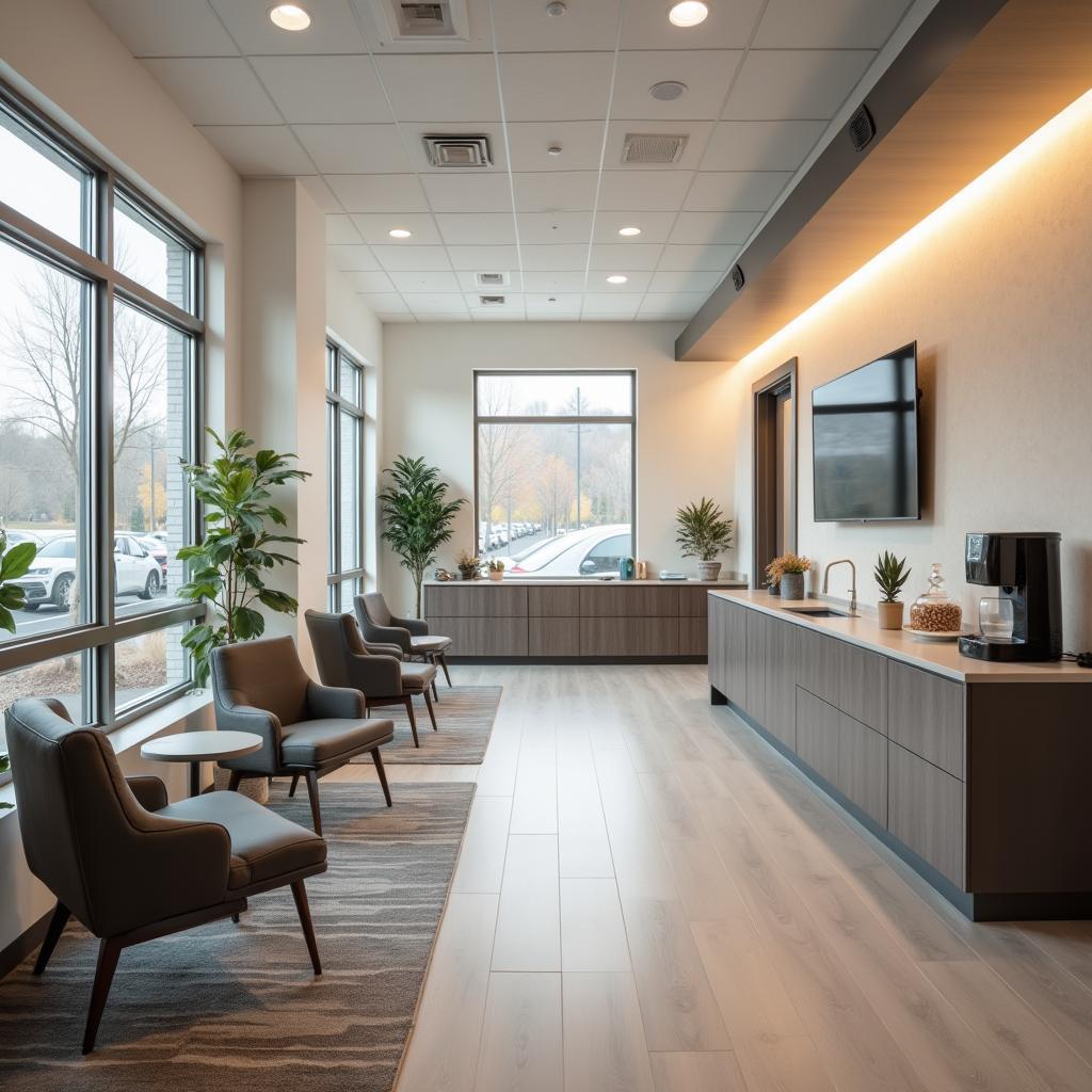 Inviting and comfortable customer waiting area at AAA Auto Repair Service 