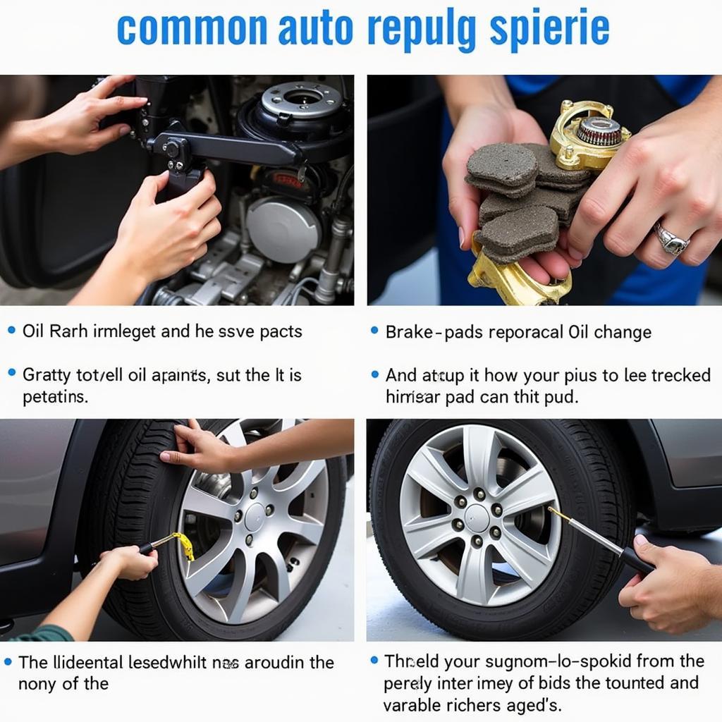 Common Auto Repair Services: Oil Change, Brake Repair, Tire Replacement