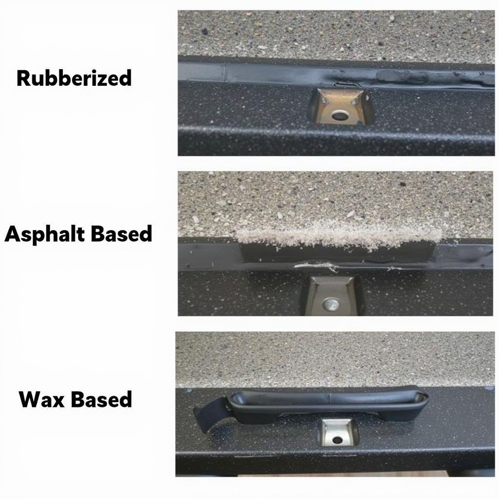 Comparing different types of auto undercoating - rubberized, asphalt-based, and wax-based