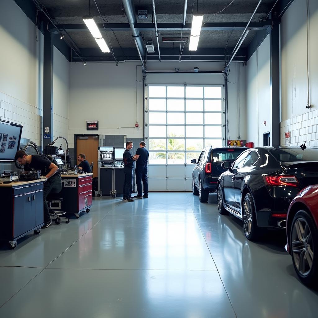 Coral Springs Auto Shop Interior